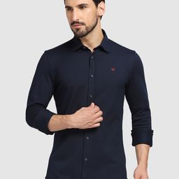 Blackberrys Straight Slim Fit Opaque Pure Cotton Casual Shirt-58