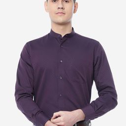 METAL Slim Fit Micro Ditsy Printed Cotton Formal Shirt-image-94