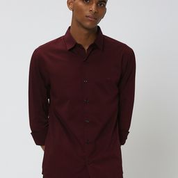 Mufti Slim Fit Spread Collar Long Sleeve Casual Shirt-picture-21