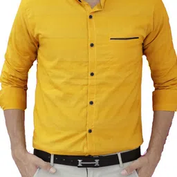 FUBAR Slim Fit Striped Band Collar Cotton Casual Shirt-picture-6
