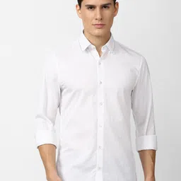 PETER ENGLAND UNIVERSITY Micro Ditsy Printed Slim Fit Pure Cotton Casual Shirt-image-20