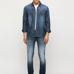 Pepe Jeans Faded Spread Collar Pure Cotton Casual Shirt-picture-34