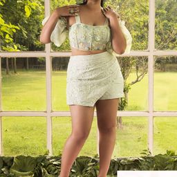 Lea Clothing Co. Tiered Asymmetric Mini Skirt-image-75