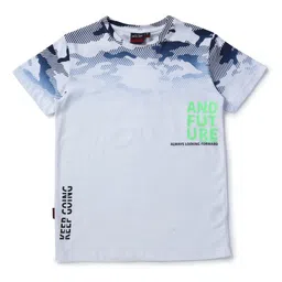 Gini and Jony Boys Camouflage Printed Cotton T-shirt-image-21