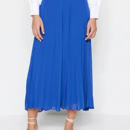 Trendyol Accordion Pleats Pleated Flared Midi Skirt-image-58
