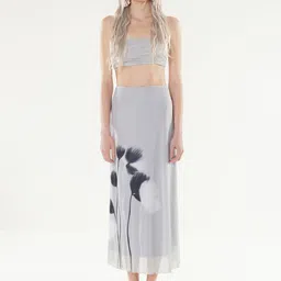 Trendyol Floral Printed Flared Midi Skirt-image-85