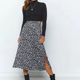 StyleCast x Revolte Animal Printed A-Line Midi Skirt-picture-7