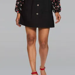 Dream of Glory Inc  Effortless Chic Pure Cotton A-line Mini Skirts-image-41
