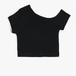 Koton Girls V-Neck Cotton T-shirt-image-33