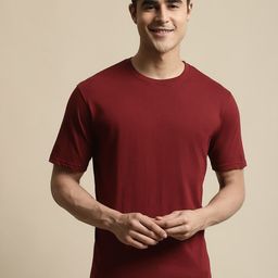 Miaz Lifestyle Round Neck Short Sleeves Cotton T-shirt-image-81