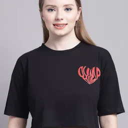 GRACIT Typography Printed Cotton T-shirt-image-27