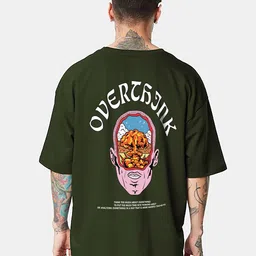 MISCHIEF MONKEY Printed Round Neck Oversized T-shirt-image-18