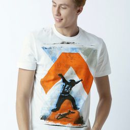 Huetrap Graphic Printed Cotton Round Neck Short Sleeves Raw Edge Casual T-shirt-picture-39