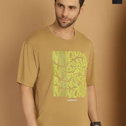 VIMAL JONNEY Pack of 2 Typography Printed Drop-Shoulder Sleeves Cotton Oversized T-shirt-image-87