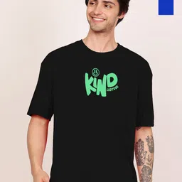 Leotude Men Pack Of 2 Typography Printed Round Neck Cotton T-shirts-image-40