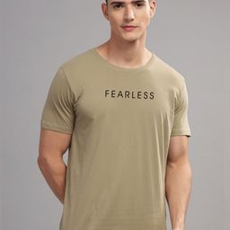ADRO Men Typography Printed Raw Edge T-shirt-image-89