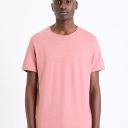Celio Round Neck Short Sleeves Raw Edge T-shirt-image-28