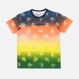 Pepe Jeans Boys Floral Printed Round Neck Pure Cotton T-shirt-image-33