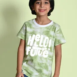 NUSYL Boys Dyed Round Neck T-shirt-image-98