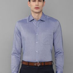Louis Philippe Men Blue Slim Fit Formal Shirt-picture-10