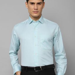 Luxure by Louis Philippe Men Slim Fit Micro Ditsy Printed Formal Pure Cotton Shirt-image-64