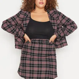Trendyol Checked A-Line Mini Skirt-picture-17