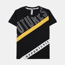 V-Mart Boys Typography Printed Cotton Casual T-Shirts-32