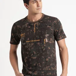 Wildcraft Camo Short Sleeve Rapid Dry Pure Cotton T-shirt-image-44