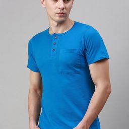 Lux Cozi Pack Of 2 Henley Neck Cotton T-shirt-picture-19
