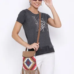 Crimsoune Club Women Grey Printed Round Neck T-shirt-image-19