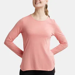 Jockey Micro Modal Cotton Relaxed Fit Solid Round Neck Full Sleeve T-Shirt-image-98