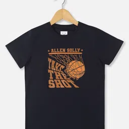 Allen Solly Junior Boys Printed Round Neck Cotton Tshirt-55