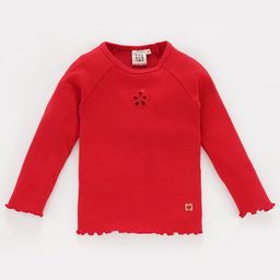 Ed-a-Mamma Girls Raglan Sleeves Embroidered Detailed Cotton Top-24