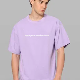 Besick Men Typography Printed Round Neck Oversized T-shirt-picture-27