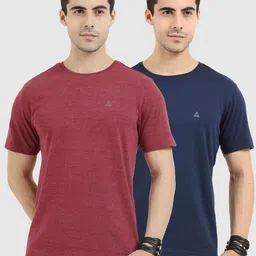 ARDEUR Pack Of 2 Pure Cotton T-shirt-image-7