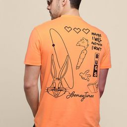 Free Authority Looney Tunes Printed Round Neck Cotton T-Shirt-image-99
