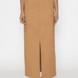 Contemponari Woven Straight Maxi Skirt-image-80