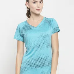 Boston Club Abstract Print V-Neck Dri-FIT Sports T-shirt-picture-32