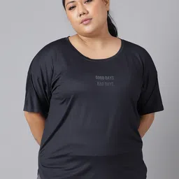 MKH Plus Size Typography Printed Dri-FIT Sports T-Shirt-picture-15