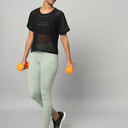 MKH Printed Extended Sleeves Dri-FIT Semi Sheer Relaxed Fit Pockets Semi Sheer T-shirt-28