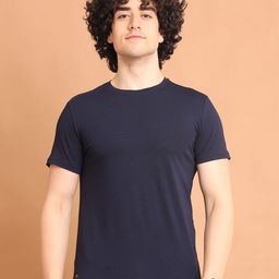 berry blues Half Sleeve Round Neck Cotton T-shirt-image-51
