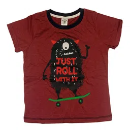 BAESD Boys Typography Printed Round Neck Cotton T-shirt-image-83