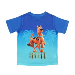 Scooby Doo by Wear Your Mind Boys Blue & Turquoise Blue Scooby Doo Printed T-shirt-image-63