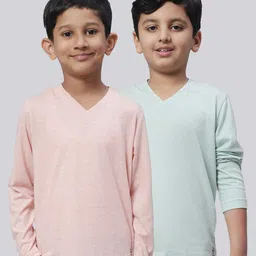 Friskers Boys Pack Of 2 V-Neck Cotton T-shirts-picture-35