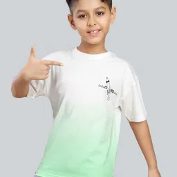 3PIN Boys Graphic Print Round Neck Drop Shoulder Sleeves Cotton Oversized T-shirt-image-28