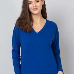 Chemistry V-Neck Pure Cotton T-shirt-image-77