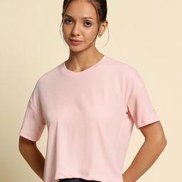 Van Heusen Drop Shoulder Anti Odour UV Protection Cropped Yoga T-shirt-image-81