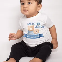 KNITROOT Infant Boys Typography Printed Cotton T-Shirt-picture-9