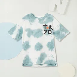 max Boys Dyed V-Neck Pockets T-shirt-image-88