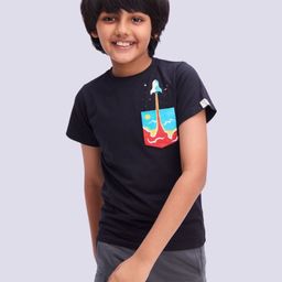 Bombay High Boys Henley Neck Pockets T-shirt-image-70